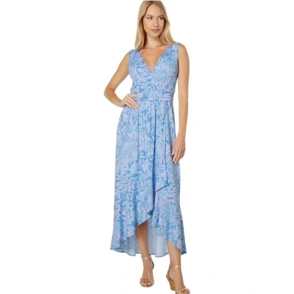 NWOT Lilly Pulitzer Moana Dress. Boca Blue Sea What I Sea. Size XS.